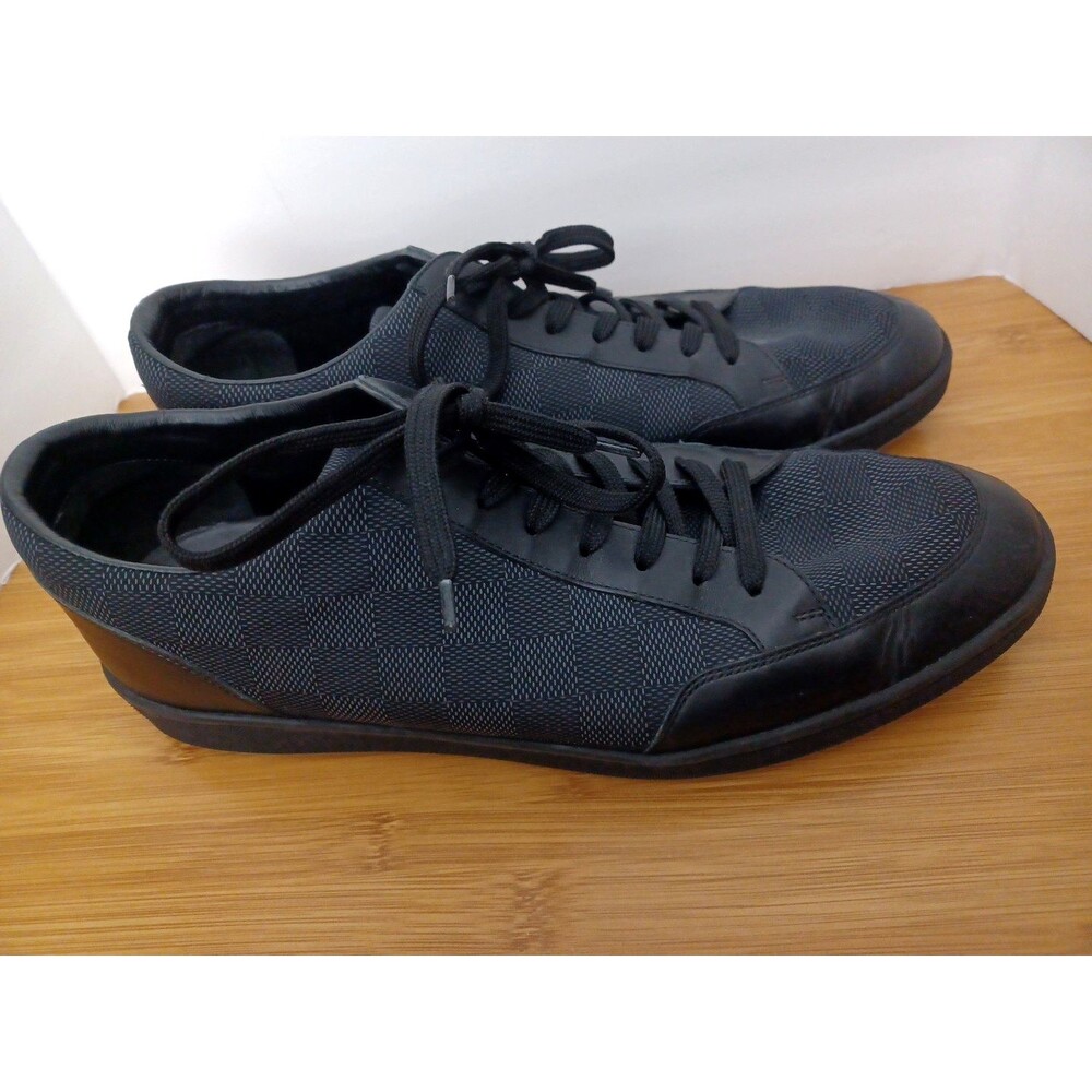Louis Vuitton Offshore Damier Graphite Check Black Sneakers 8.5 LV or 9.5 US